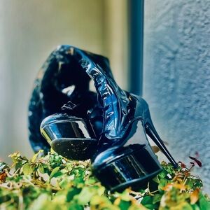 Elegant Black Patent Leather Heels